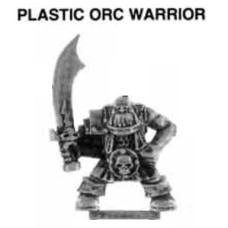 1992 Plastic Orc Warrior Citadel Miniatures - plastic